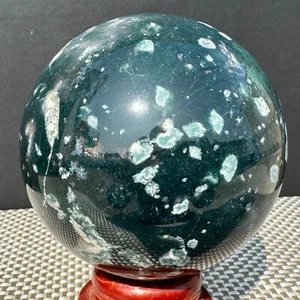 1693G Natural Water grass agate quartz sphere quartz crystal ball healing - Foto 1 di 24