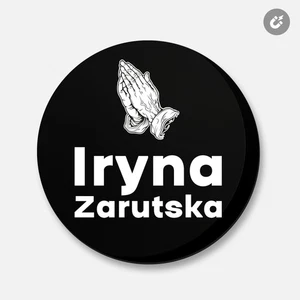 Imán decorativo redondo Pray For Iryna Zarutska Ucrania | 4"" X 4"" - Imagen 1 de 3