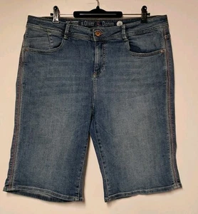 S.OLIVER Damen Bermuda Jeans Gr. 44 , Regular Fit , Medium Rise , Stretch - Bild 1 von 5
