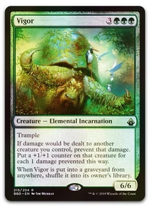 Vigor #215 (Foil) (NM) Battlebond BBD Magic MTG - Picture 1 of 2