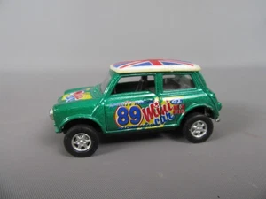 C520 Metal Toy China Mini Cooper Green UK Flag On Roof 1:43 - Picture 1 of 9