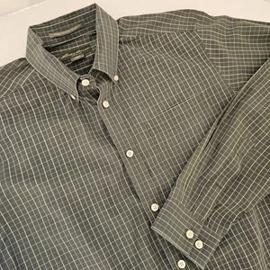 Camisa Eddie Bauer Calce Relajado Resistente a Arrugas Botones Cuadros Para Hombre Talla Grande - Imagen 1 de 8