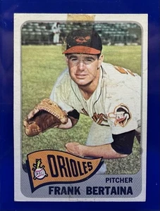 1965 Topps #396 Frank Bertaina RC Baltimore Orioles Stains - Bild 1 von 2