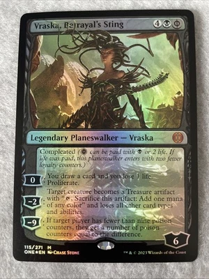 MTG Vraska, Betrayal's Sting Phyrexia: All Will Be One Foil #115 - Image 1 of 2