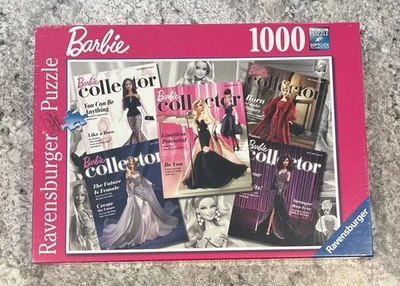Ravensburger Barbie Collector  Magazine Covers 1000 Piece Jigsaw Puzzle New - Image 1 of 4