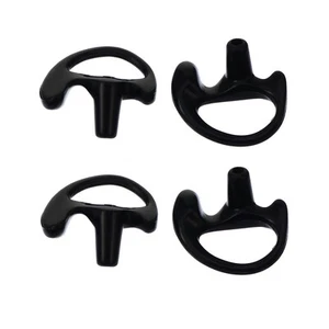 2 Pairs Bouchons D'oreille En Silicone Oreillette Pour Radio Bidirectionnelle - Afbeelding 1 van 12