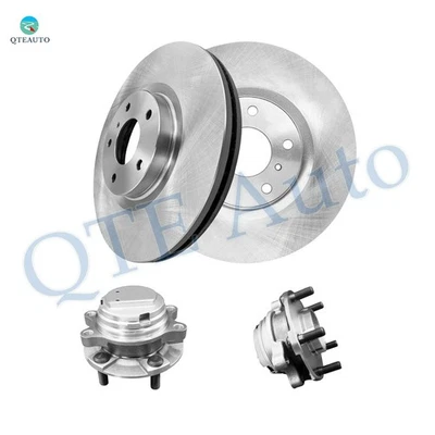 4PC Front 320mm Brake Disc Rotors-Wheel Hub Bearing For 2008-2011 Infiniti EX35 - Imagem 1 de 4