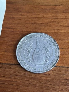 Restaurant Medaille ungewöhnliches Reservierungsstück Werbung lokales Interesse Kurioses - Bild 1 von 3