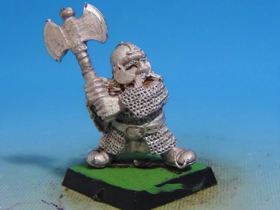 Warhammer Fantasy Battle 3rd Edition Era 1989's Norse Dwarf w/ Battle Axe HTF GW - Image 1 of 3