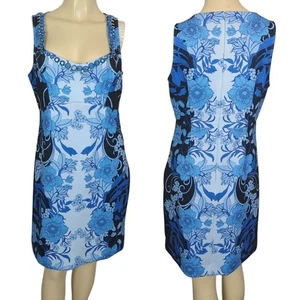 Boston Proper Dress Sleeveless Embellished Floral Sheath Summer Size 12 - Picture 1 of 16