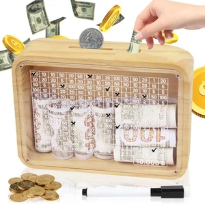Money Saving Box Piggy Bank for Kids Adults,10000$ Savings Challenge Box 2024... - Picture 1 of 7