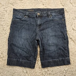 KUT From The Kloth Womens Jean Shorts Natalie Bermuda Stretch Size 12 34.5x10.5 - Picture 1 of 8