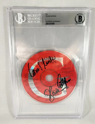 Gloria Estefan Signed CD Beckett BAS 2 COA Cover