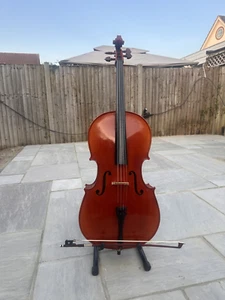 1/2 Andre Jutras Cello with Larsen Aroura strings - Picture 1 of 4