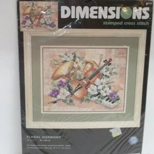 Dimensions Cross stitch kit Floral Harmony 2002 NIP - Picture 1 of 5