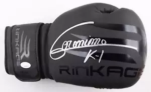Jerome "Geronimo" Le Banner Signed (JSA) Rinkage Boxing Glove Inscribed "K-1" - Picture 1 of 3