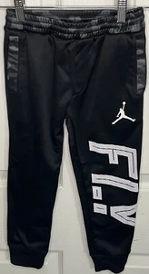 JORDAN PANTS 5 BLACK WHITE YOUTH WARM UP PANTS $42 FLY - Picture 1 of 6