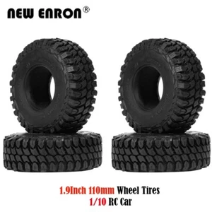 1.9 Crawler Wheels Rock 110mm Tires W/Foam for 1/10 Axial Redcat AXI03007 jimny - Picture 1 of 7