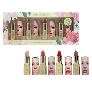 Paris Hilton Matte Lipstick Collection For Women - 4 Pc - Lip Makeup New In Box - Picture 1 of 10