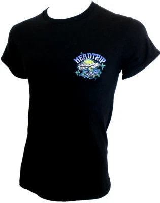 Camiseta Retrofit Mushroom Headtrip Algodón Negra Talla Pequeña Foto 1 de 4