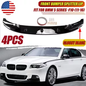 Parachoques delantero deportivo deportivo para BMW F10 serie 5 M 2011-16 alerón divisor de labios estilo CB - Imagen 1 de 10