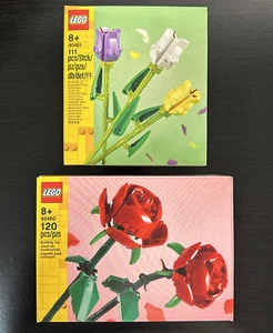 Lego 40460 Roses 🌹 & 40461 Tulips 🌷 Brand New 🌞 - Picture 1 of 3