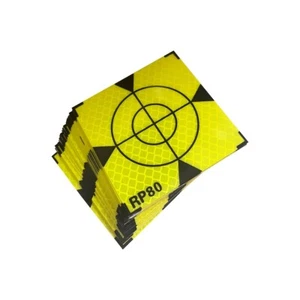 20pcs Fluoresce Green Reflector Sheet 80x80mm Reflective Tape Target Sticker - Picture 1 of 5