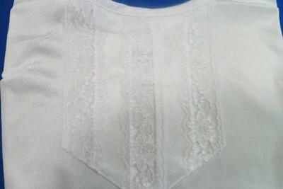 Velrose Irregular Nylon Camisole with Lace Yoke (1530) - Image 1 of 4