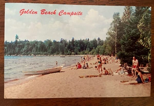c1970’s Golden Beach Campsite, Raquette Lake, NY Vintage Postcard - Picture 1 of 2