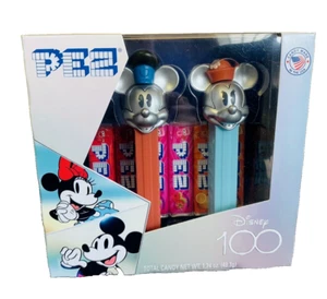2023 100th Anniversary Disney Pez Set Mickey & Minnie Mouse -Special Edition - Imagen 1 de 7
