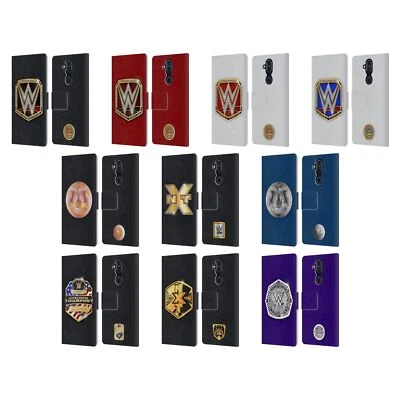 FUNDA BILLETERA LIBRO CUERO CINTURONES TÍTULO WWE OFICIAL PARA TELÉFONOS NOKIA Foto 1 de 4