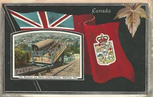 Tarjeta postal privada. Canadá. 'Ferrocarril inclinado Hamilton & Barton, Ont'.' P 1911. - Imagen 1 de 2