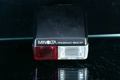 Minolta Program 1800 AF Flash for Minolta SLR Cameras [Working] 1day Shipping - Image 1 of 4