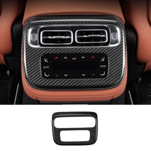 For Benz S-Class W223 2021-2022 Dry Carbon Fiber Rear Air Outlet Vent Frame Trim - Picture 1 of 7