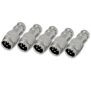 5 STCK. 5 Pin Ham & CB Radio Mikro Mikrofon Stecker Stecker Löttyp - Bild 1 von 5