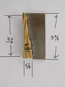 Shaper / Molder Custom Corrugated Back / CB Knives For 5/8" x 3 1/2" Casing - Picture 1 of 3
