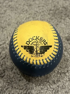 DE COLECCIÓN LEVIS AND DOCKERS BÉISBOL RARO ANUNCIO BÉISBOL PARA LEVIS VERDE Foto 1 de 4