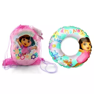 Bolso Bandolera Dora The Explorer Niños Niñas Cordón + Anillo de Natación Extra Tubo Flotador - Imagen 1 de 5
