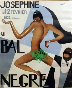 Josephine Art Deco Vintage Print Bal Negre Dancer 1920 French - Picture 1 of 9