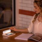 LED Table Lamp 15W Fast Wireless Charger 3 Color Modes Rechargeable Eye-Caring