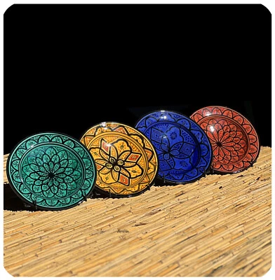 Orientalischer Keramik Teller Deko Schale handbemalt marokkanischer Wandteller  - Bild 1 von 4