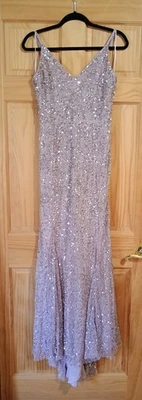 Vestido de lentejuelas rosa talla 10 Foto 1 de 4