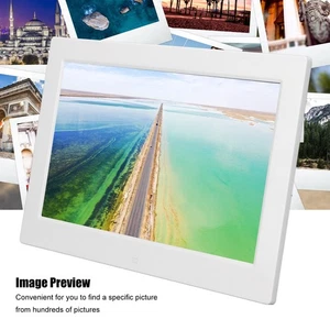 US Plug Digital Photo Frame 13 Inch 16:10 LED Display 1280x800 Electric Pho OH - Picture 1 of 12