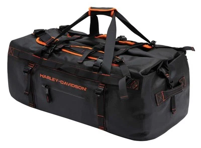 Harley-Davidson 33" Heavy-Duty Waterproof Adventure Duffel Bag - Black or Silver - Image 1 of 2