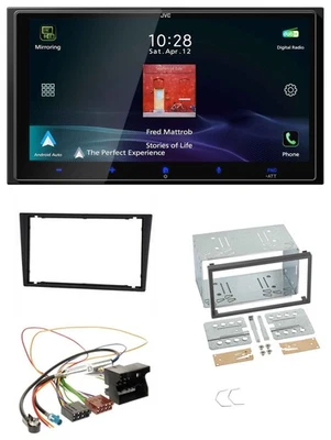 JVC USB Bluetooth 2DIN DAB MP3 Autoradio für Opel Corsa C Signum Vectra B ab 200 - Bild 1 von 4