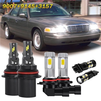 Faro bombillas LED + luces antiniebla + intermitente para Ford Crown Victoria 2002-2005 Foto 1 de 4