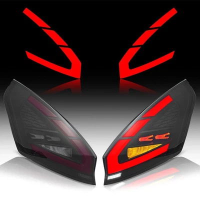 SMOKED Lens LED Tail Lights For Ford Fiesta Hatchback 2011-2019 Rear Lamp - Imagem 1 de 4