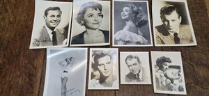 Lotto di 8 attori hollywoodiani attrice firmata foto autografi - Foto 1 di 10