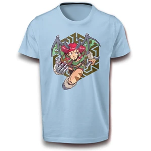 Anime Dämon Flügel Hörner Cyber-Style T-Shirt - Gothic Shirt Damen & Herren 110– - Bild 1 von 6