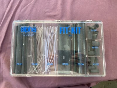 Vintage Alpha Wire Heat Shrink Fit-kit Foto 1 de 4